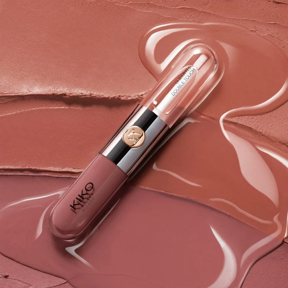 Двухэтапная жидкая помада для губ Unlimited Double Touch 101 Soft Rose KIKO Milano, 6 мл — фото 4