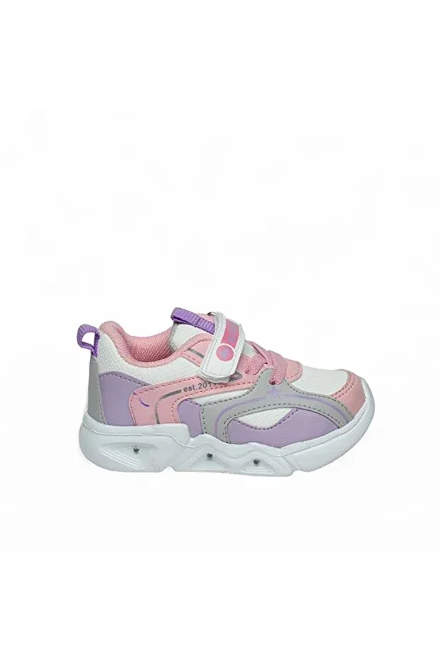 Детские спортивные туфли для девочек с подсветкой Bi Ayakkabi, Pink