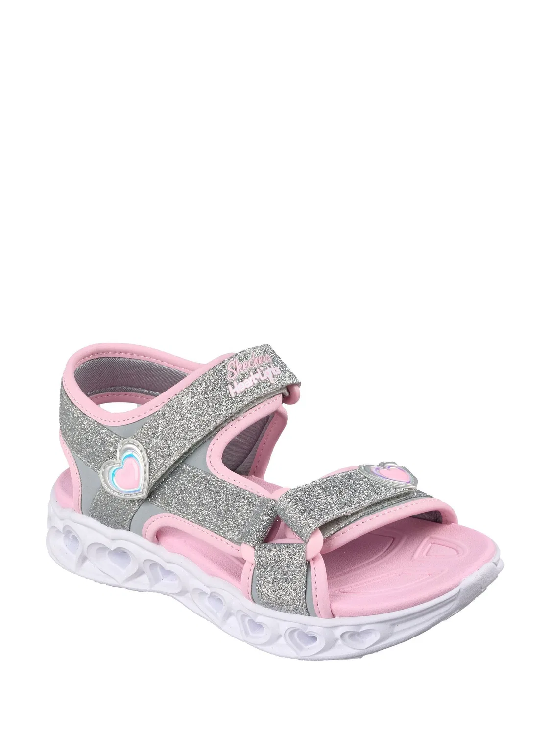 Сандалии Skechers Heart Lights Sandals, серебряный — фото 3