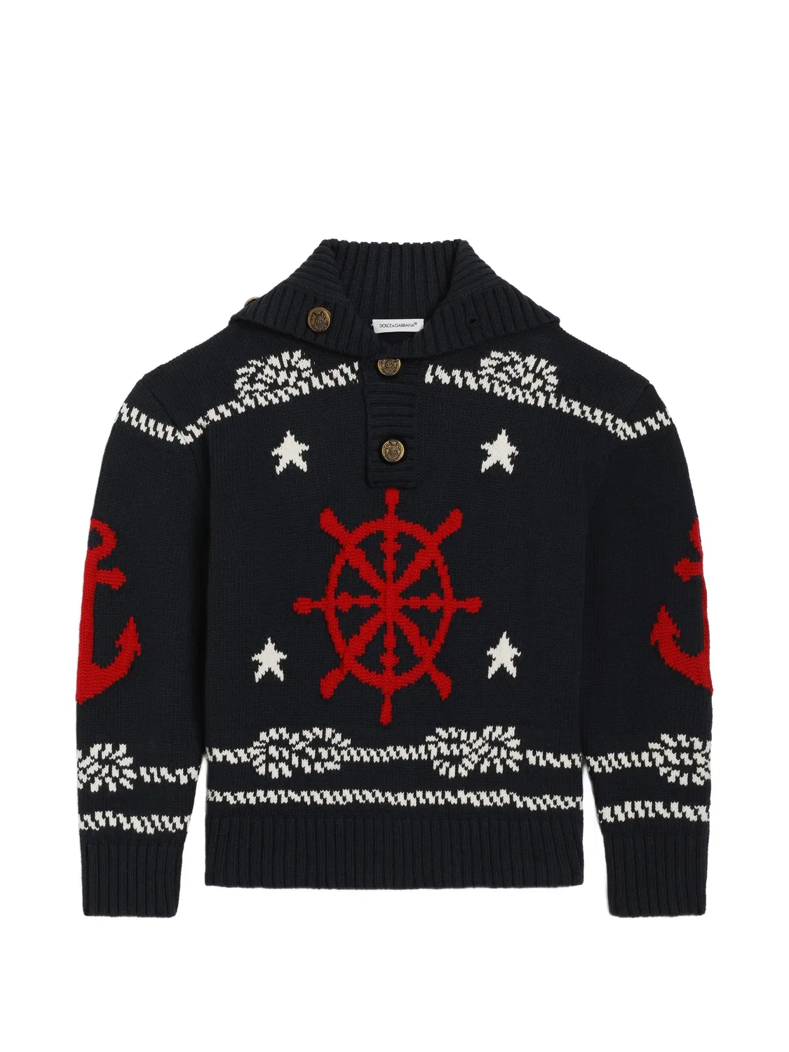 Dolce & Gabbana Пуловер Kinit синий
