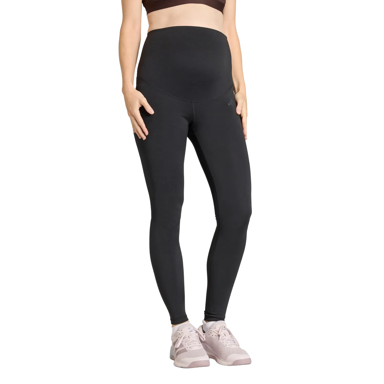 Женские леггинсы для бега Adidas Optime Essentials, черный — фото 2