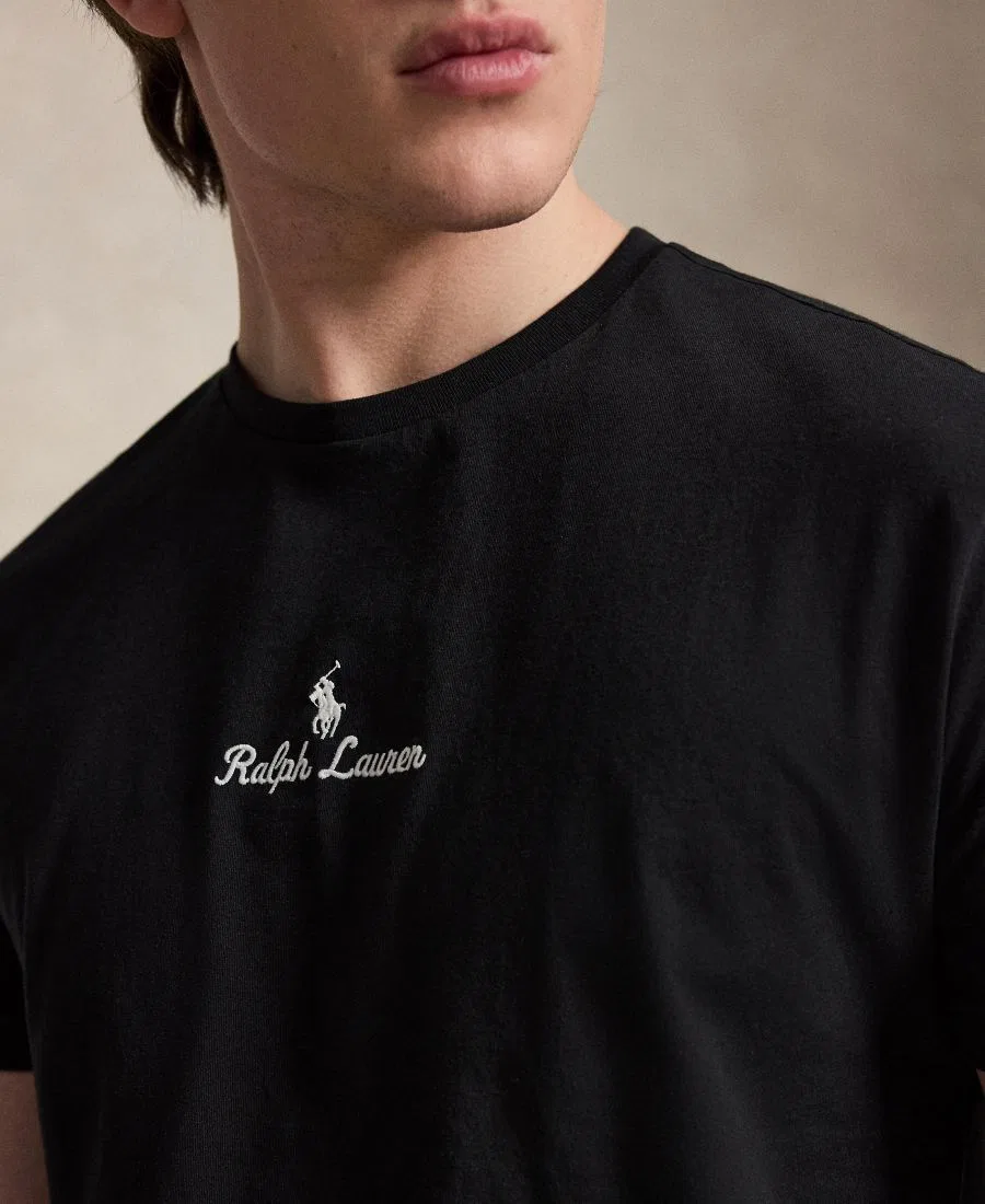 Футболка мужская с коротким рукавом и круглым вырезом Polo Ralph Lauren, Polo Black — фото 3