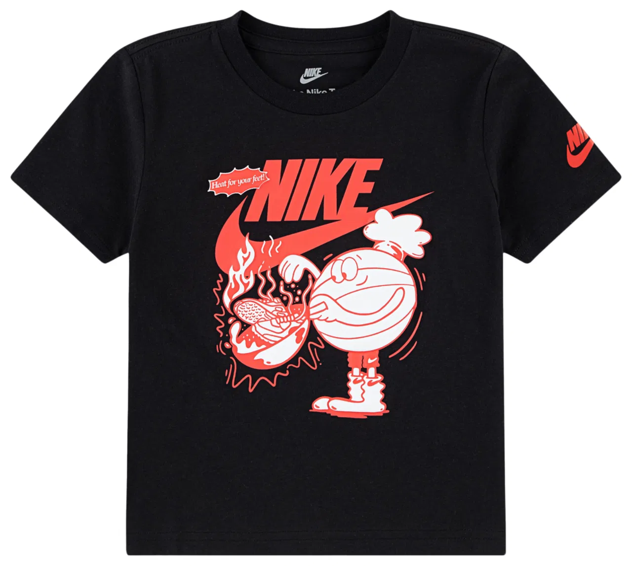 Футболка для мальчиков Heat For Your Feet Nike, черный/красный