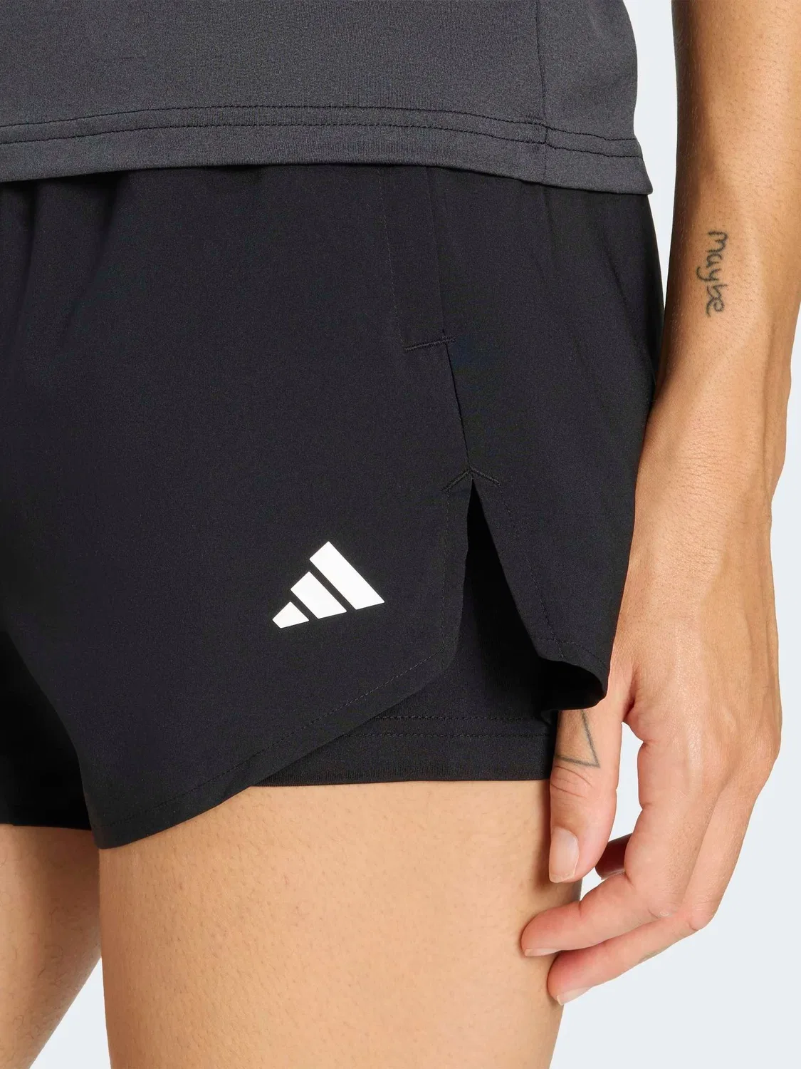 Шорты 2-в-1 для тренировок, Workout Essentials adidas, черный — фото 3