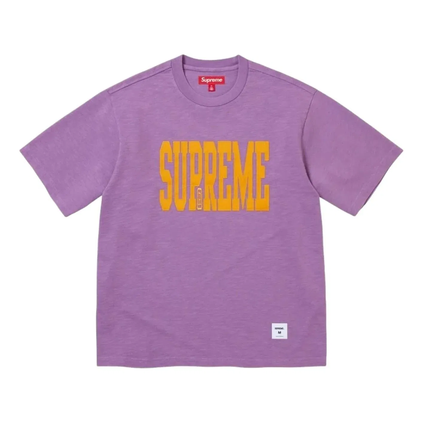 Мужская футболка FW26 Stretch Applique S/S T-Shirt 'Purple' Supreme, фиолетовый