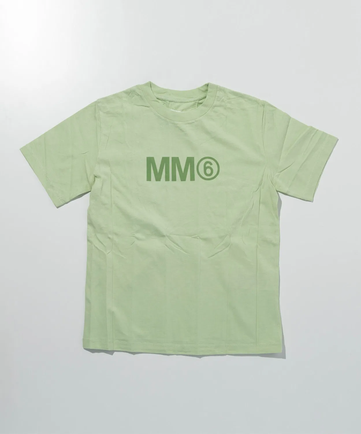Детский комплект футболок с коротким рукавом с логотипом MM6 Maison Margiela, Light Green — фото 2