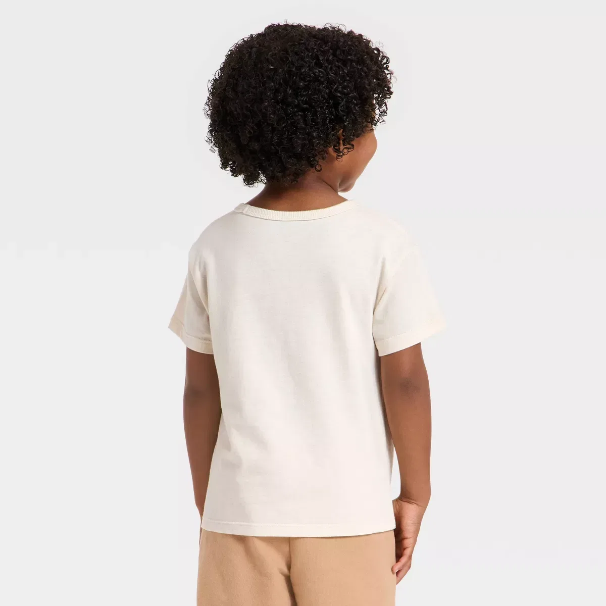 Детское футболка с коротким рукавом Relaxed T-Shirt INFANT/TODDLER BOY, Beige — фото 3