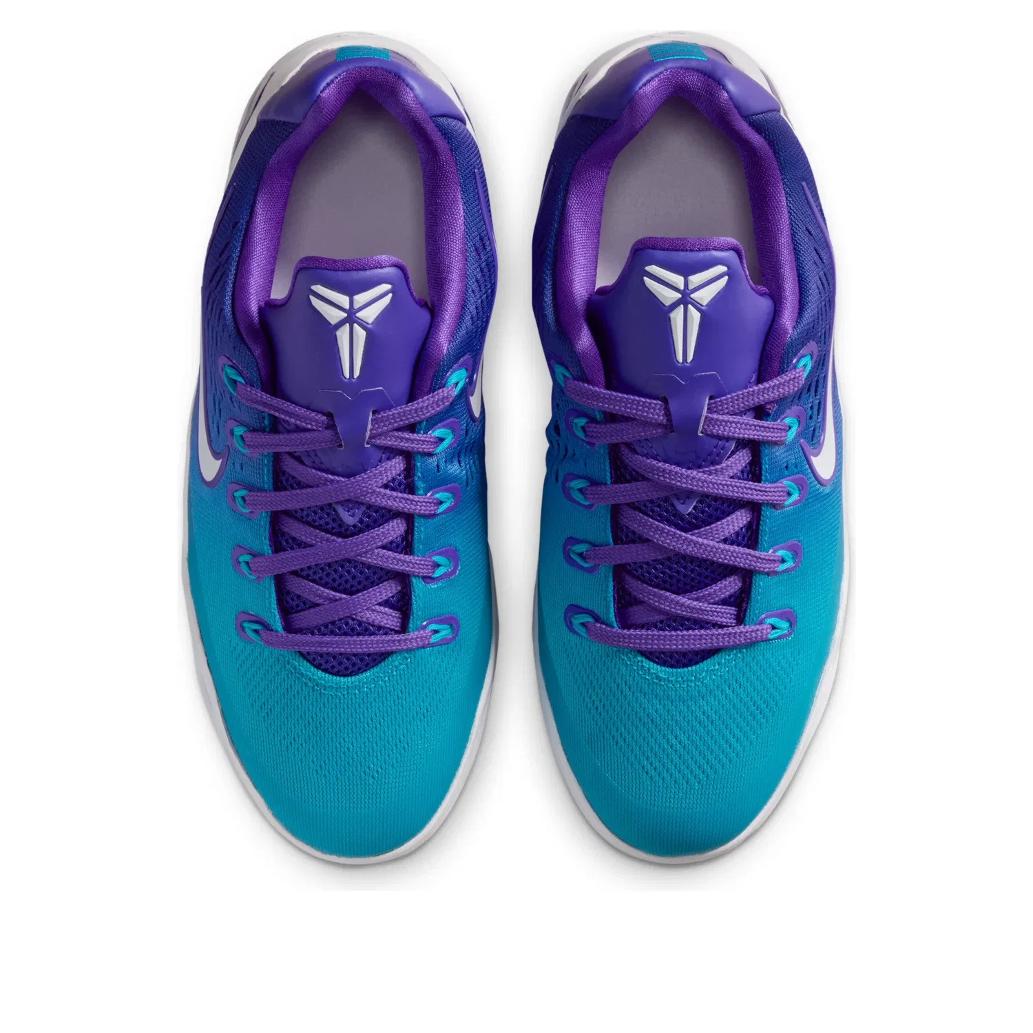 Детские кроссовки с шнуровкой Kobe 9 Low EM Hornets Nike, фиолетовый — фото 3
