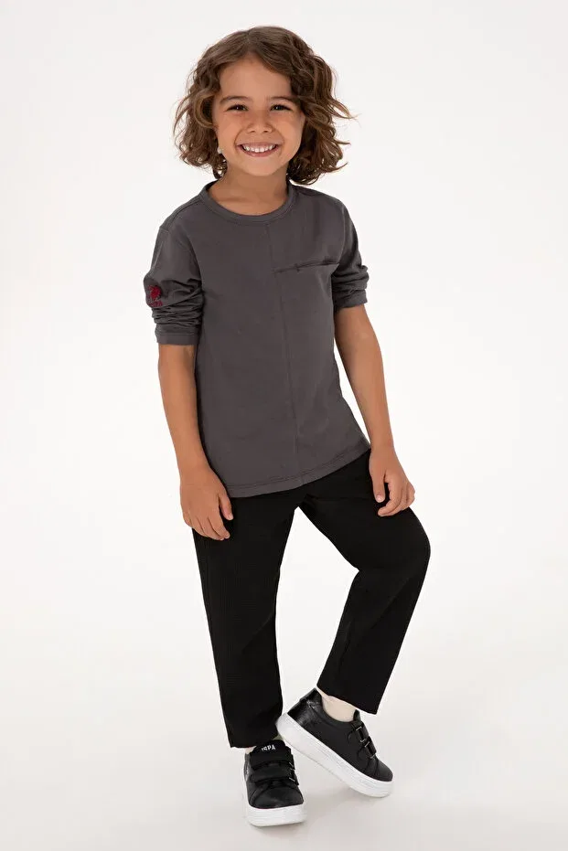 Детские брюки для девочек из ткани U.S. Polo Assn., Black