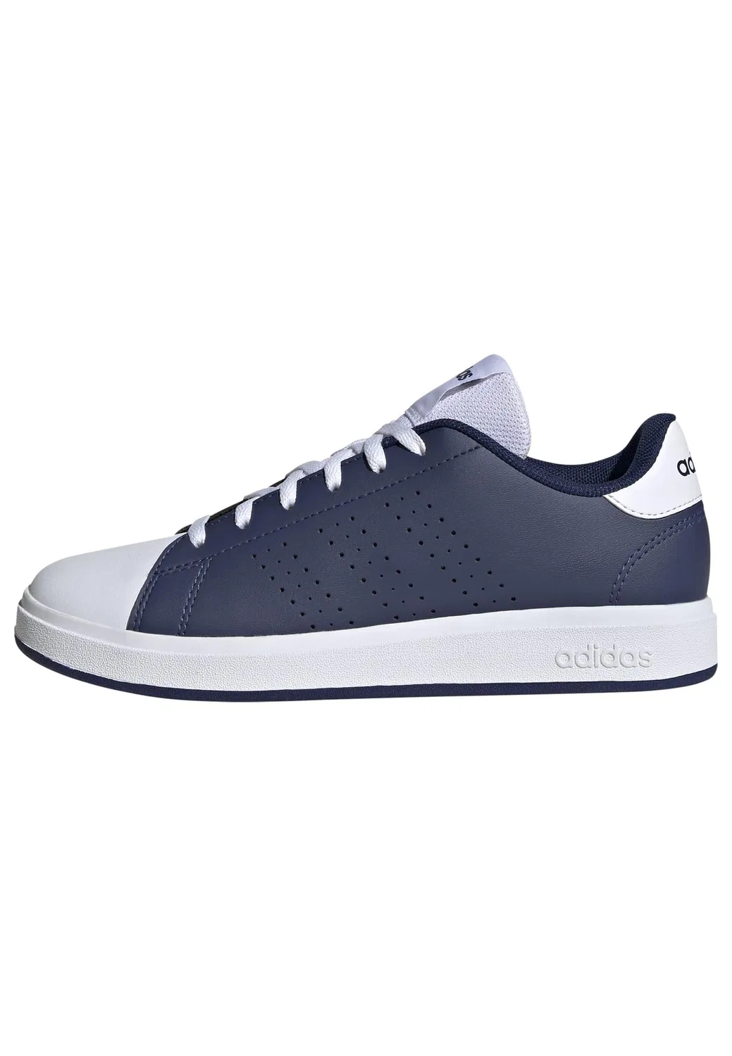 Детские кроссовки для мальчиков с шнуровкой Advantage Base 2.0 Junior Adidas, Dark Blue Ftwr White Grey Two