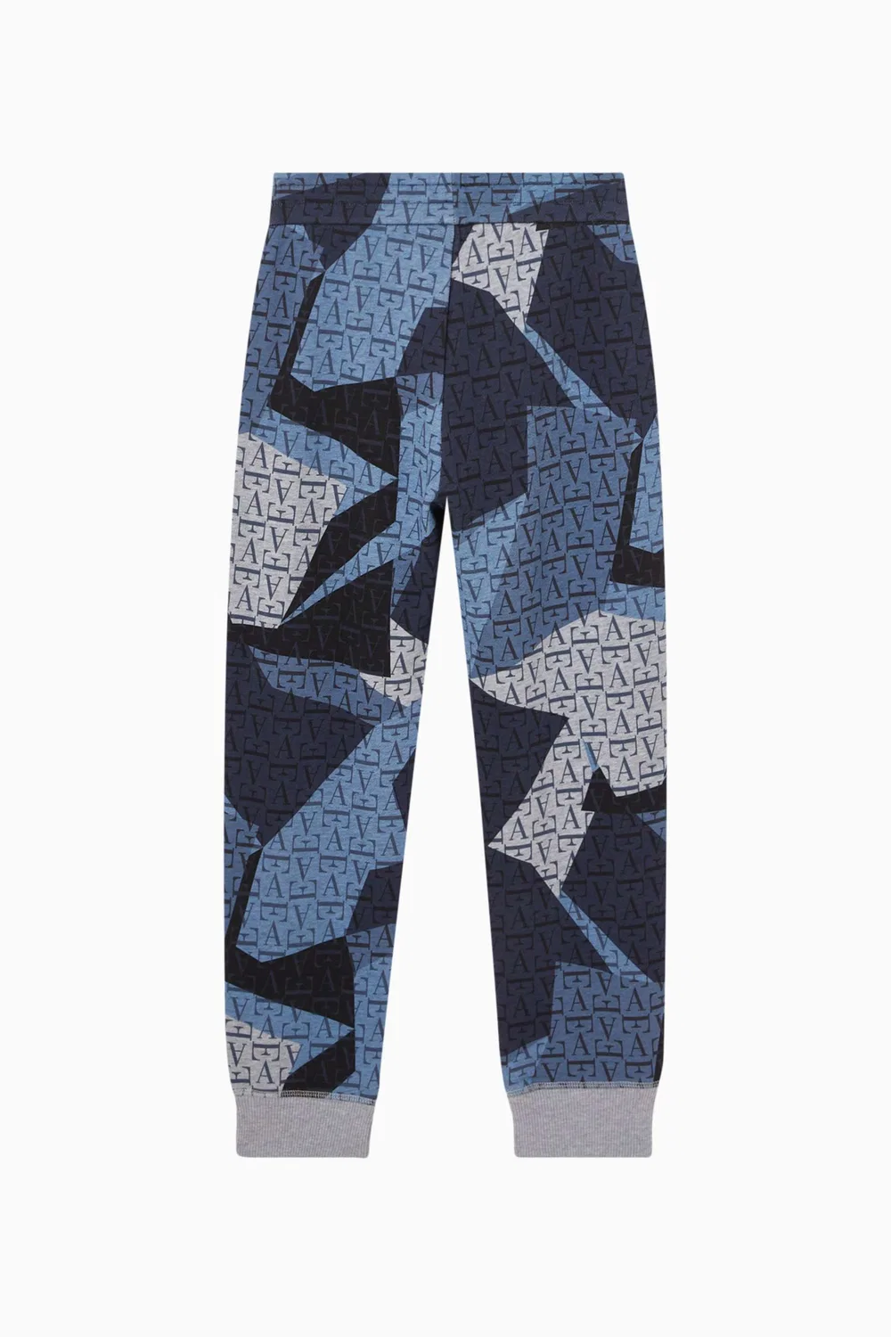 Штаны с принтом Fantasy Print Drawstring Emporio Armani, синий — фото 2