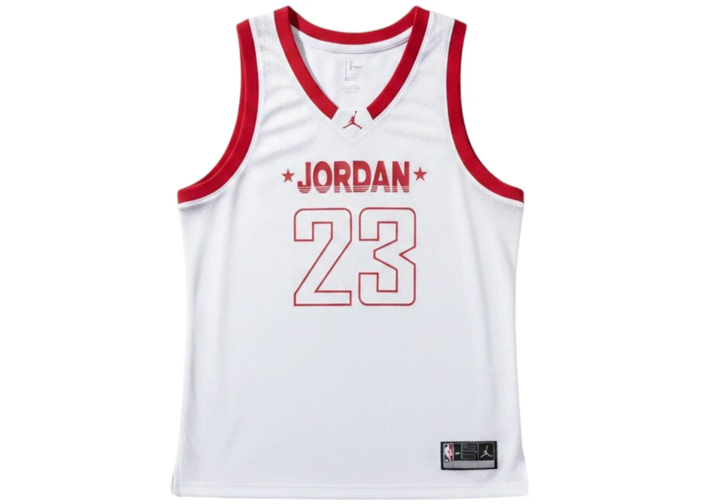 Женская майка-джерси Jordan, White/Gym Red/Gym Red