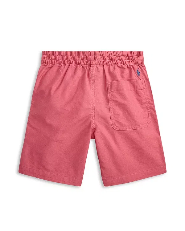 Детские шорты для мальчиков хлопковые Polo Bear Ralph Lauren, красный — фото 2