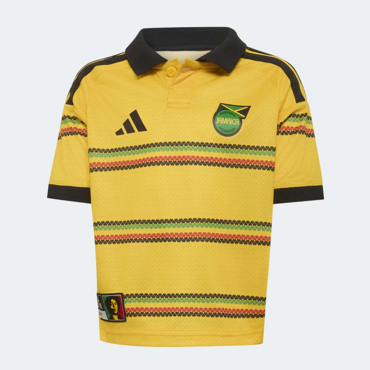 Спортивная футболка Adidas Performance Shirt Jamaika 26 x Bob желтого цвета — фото 3