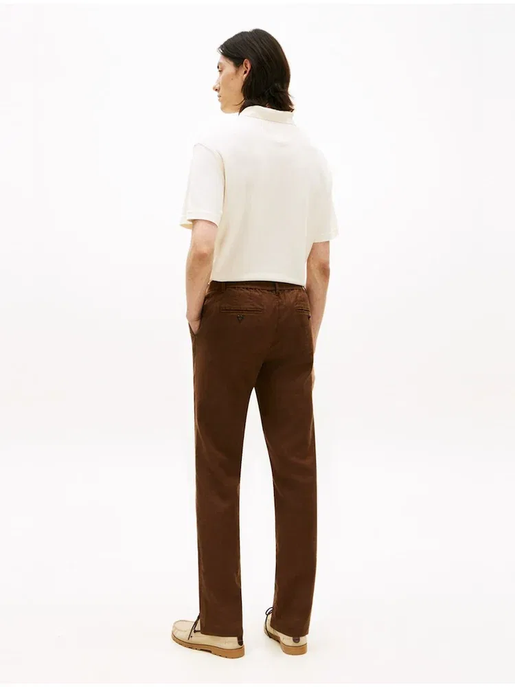Брюки чинос из льняной смеси, Denton Fit TOMMY HILFIGER, Antique Gold — фото 2