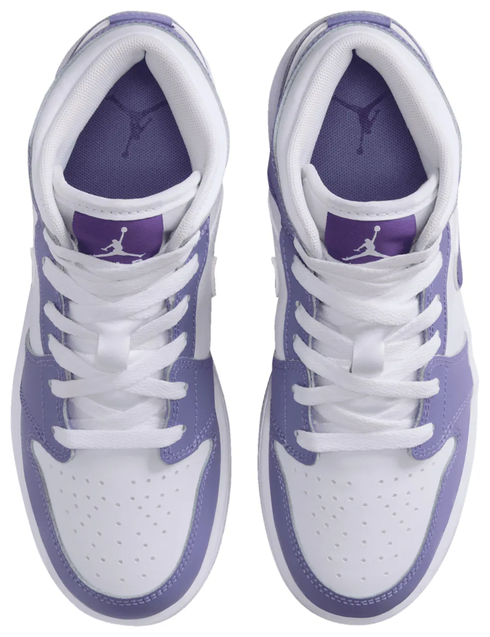 Кроссовки для мальчиков AJ 1 Mid Jordan, фиолетовый — фото 4