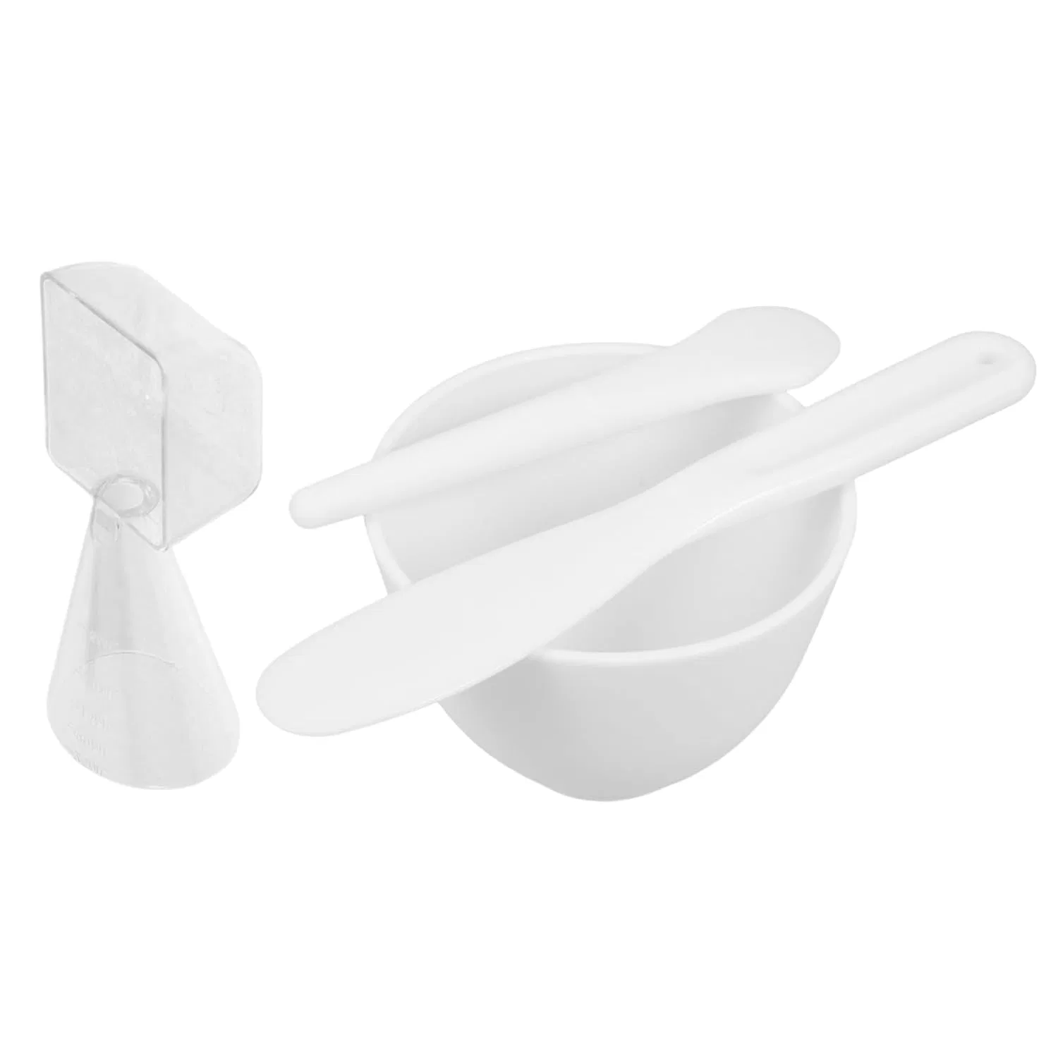 Набор для приготовления масок FOMIYES, 1 чаша + мешалка + ложка, 195 г, White