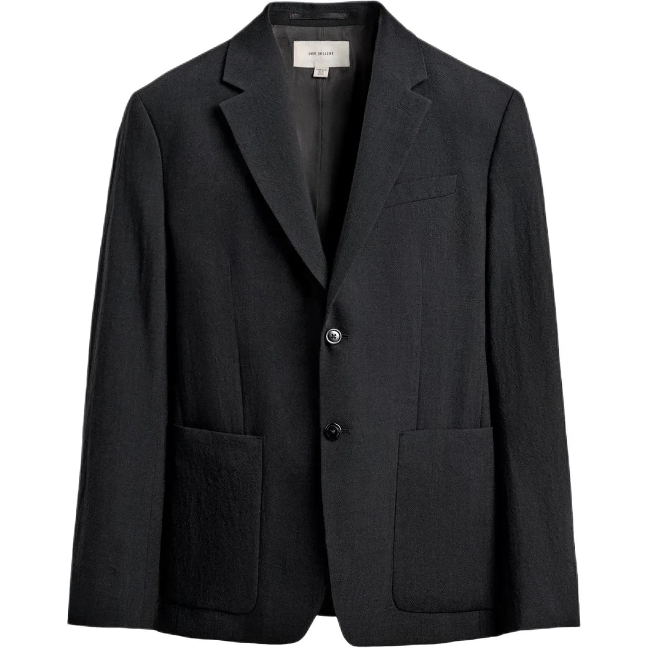 Мужской деловой костюм Origins ZARA, черный
