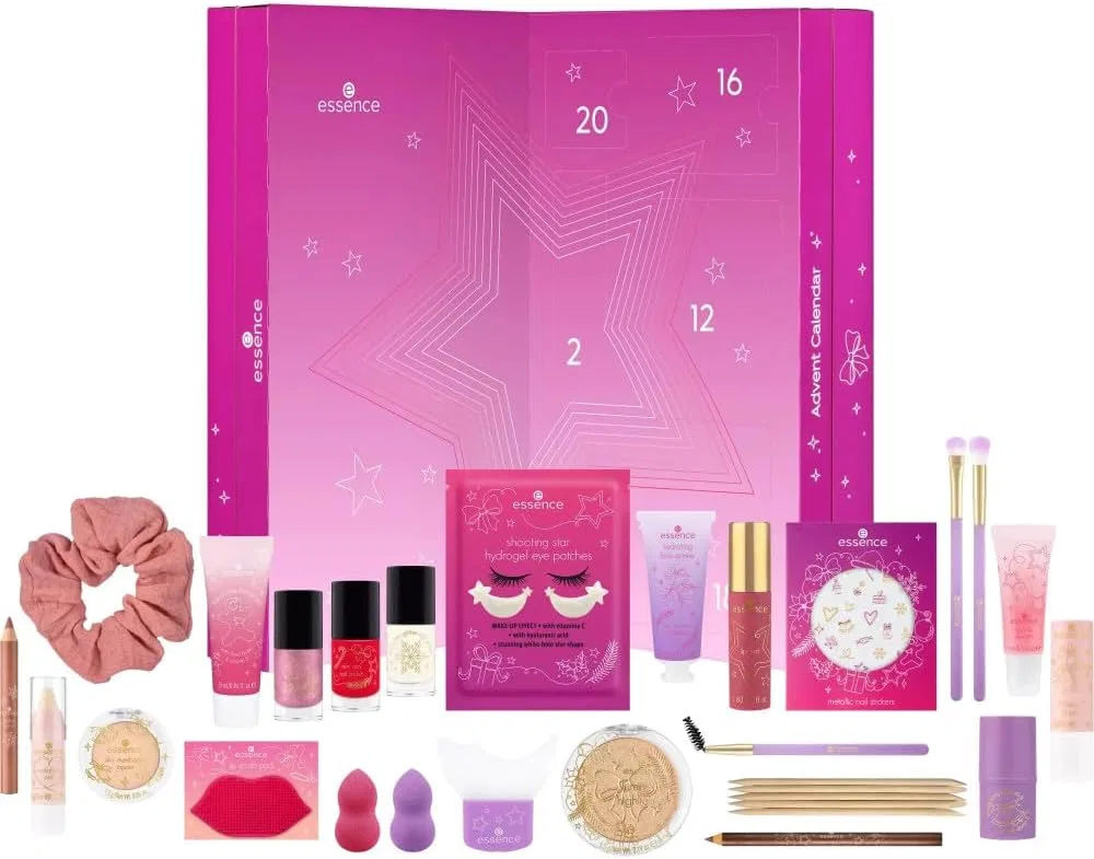 Набор косметики Advent Calendar, essence, 24 предмета, Фиолетовый