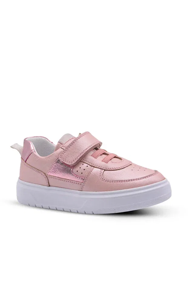 Детские туфли для девочек кожаные Rolly single velcro leather Kids A More, Pink