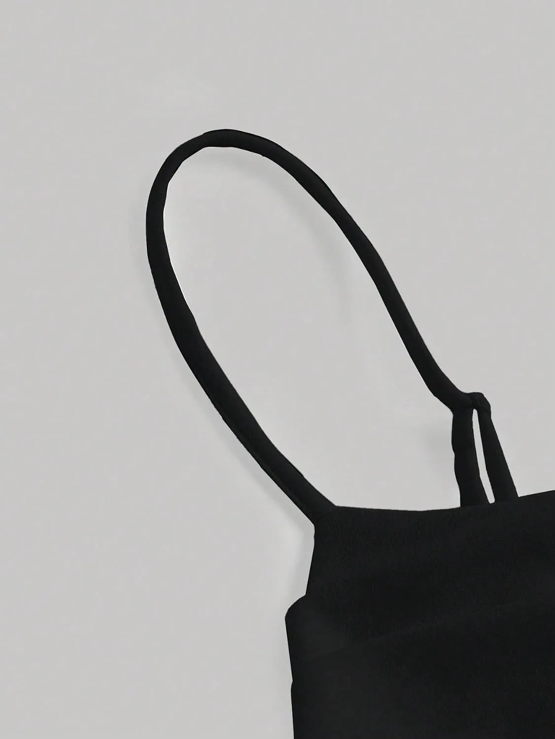 Женское летнее платье-ками с завышенной талией и разрезом, Black — фото 4