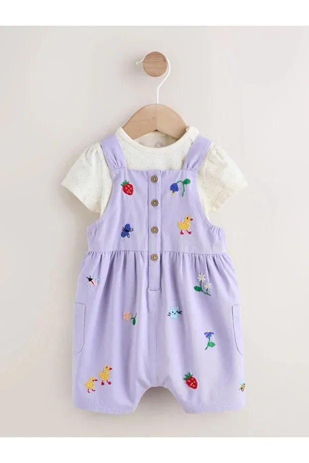 Детский комбинезон для девочек с принтом Next Baby, Purple