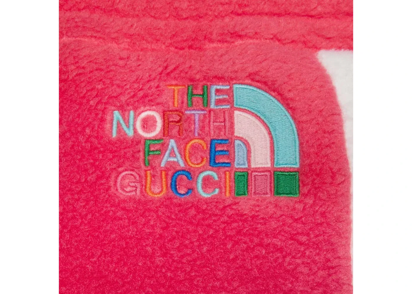 Женские шорты из флиса с принтом Gucci x The North Face, Dark Pink — фото 2