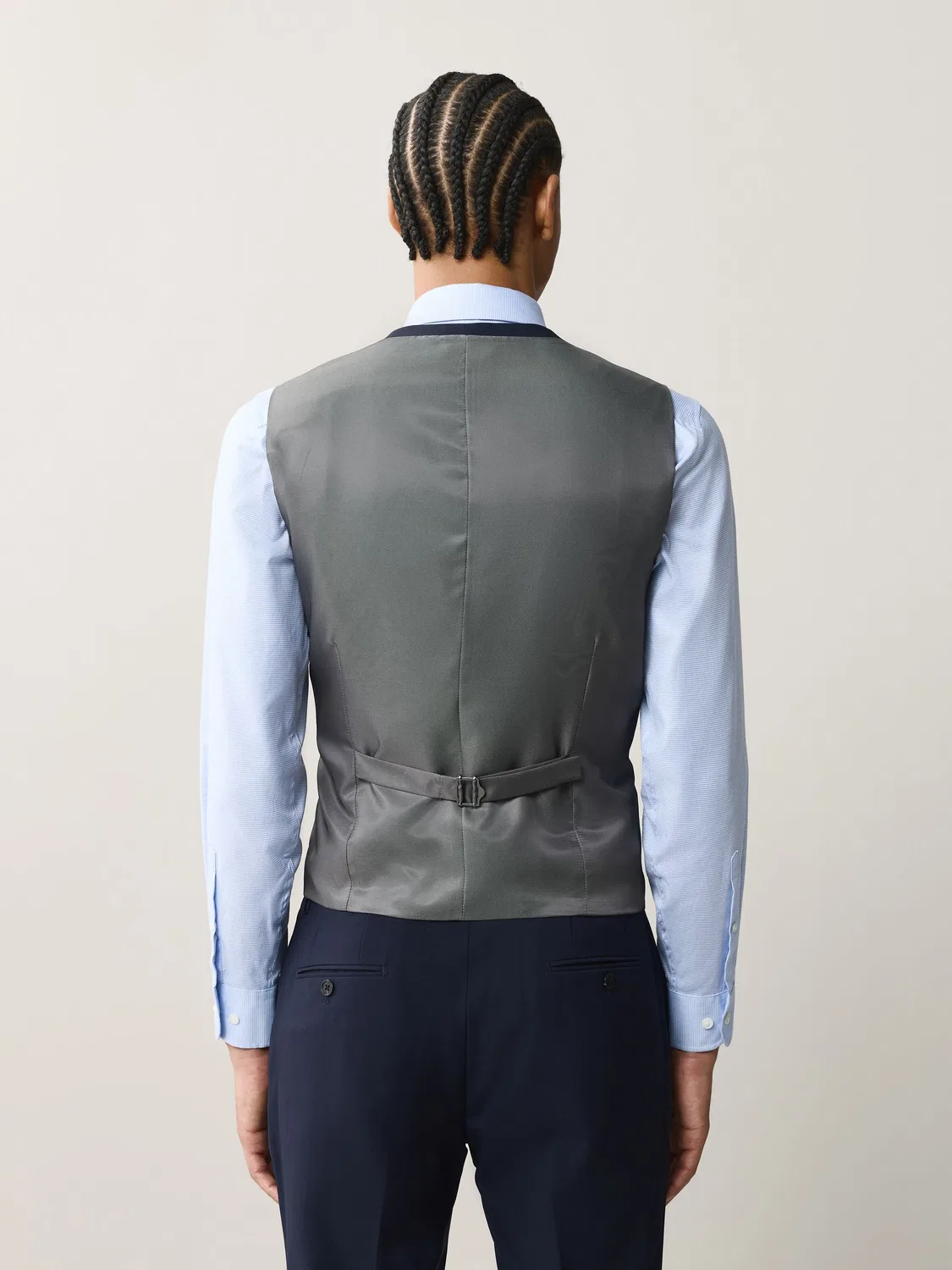 Жилет классический Essential Suit Next, темно-синий — фото 3