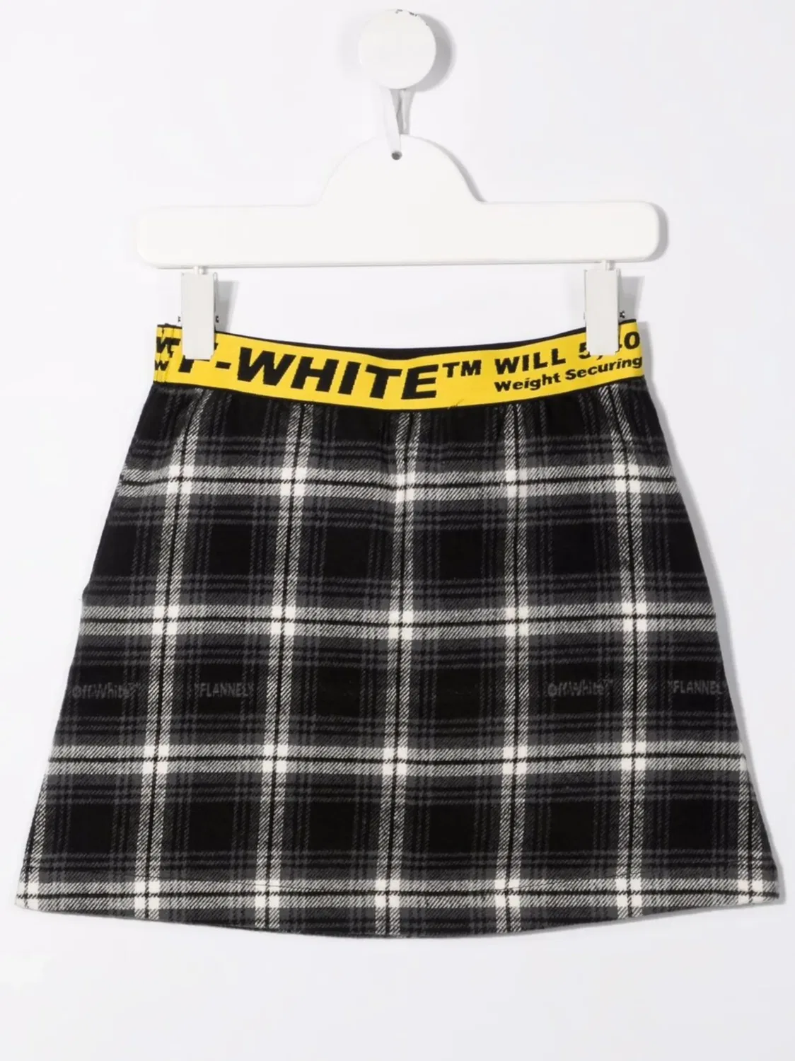 Юбка в клетку OFF-WHITE, черный — фото 2