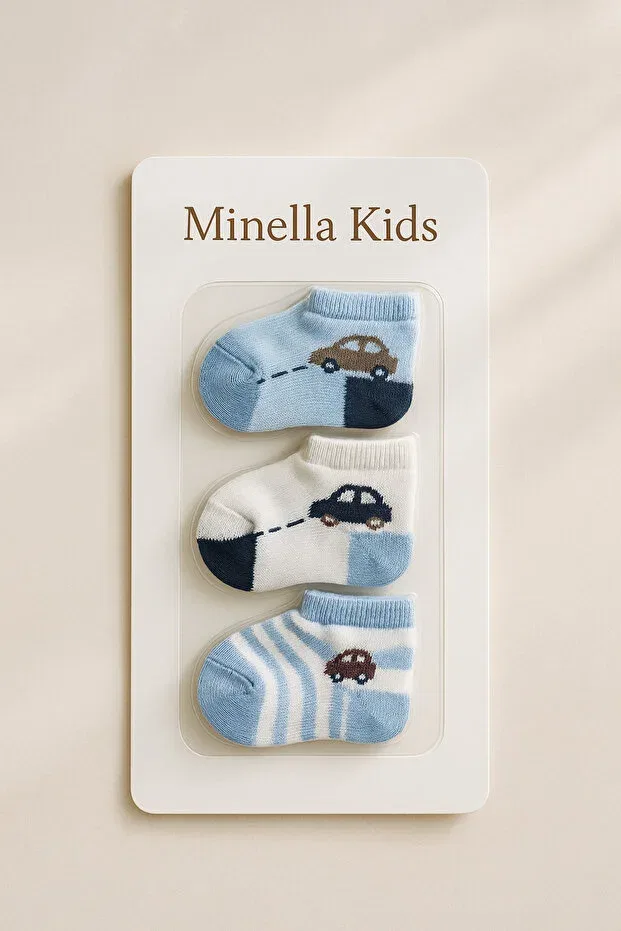 Детские носки с принтом Minella Kids, Blue