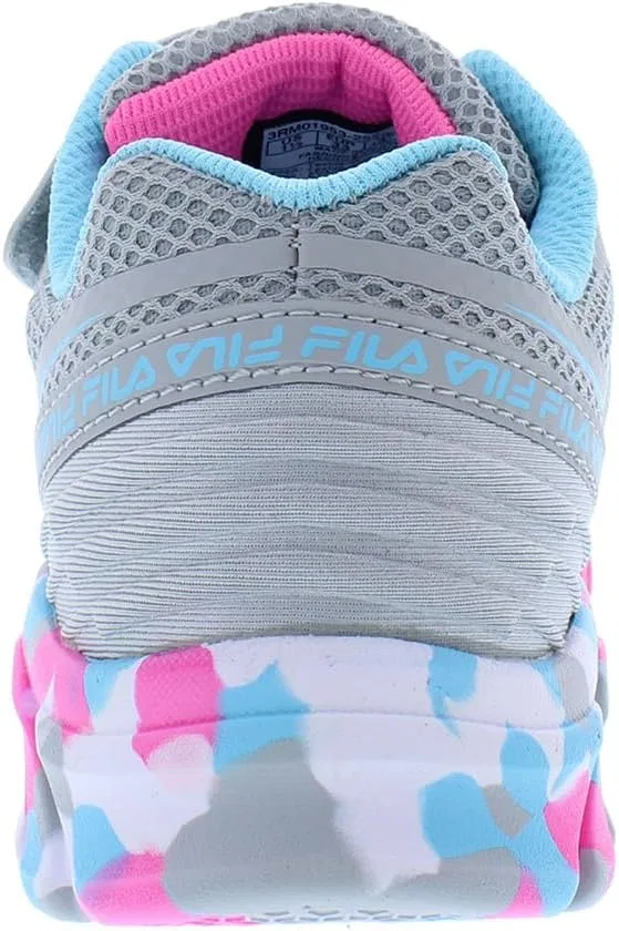 Детские кроссовки для девочек Galaxia 4 Strap Y Fila, Grey-Pink-Light Blue — фото 4