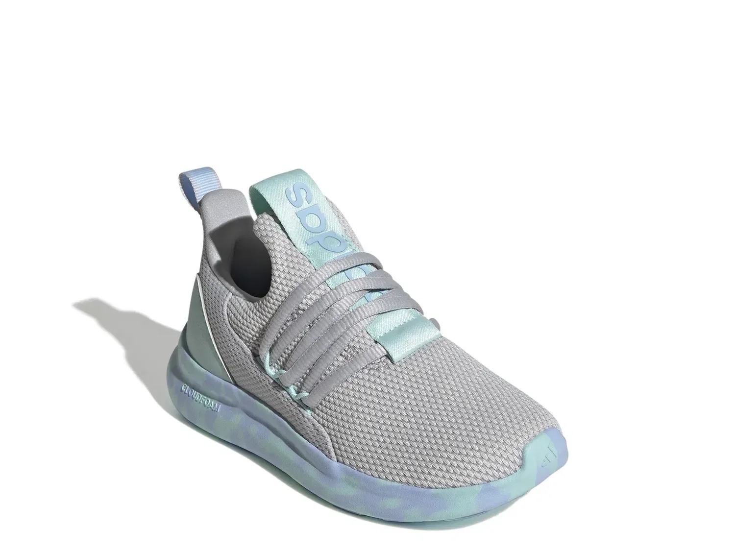 Кроссовки slip-on Lite Racer Adapt 7.0, adidas, серо-голубой