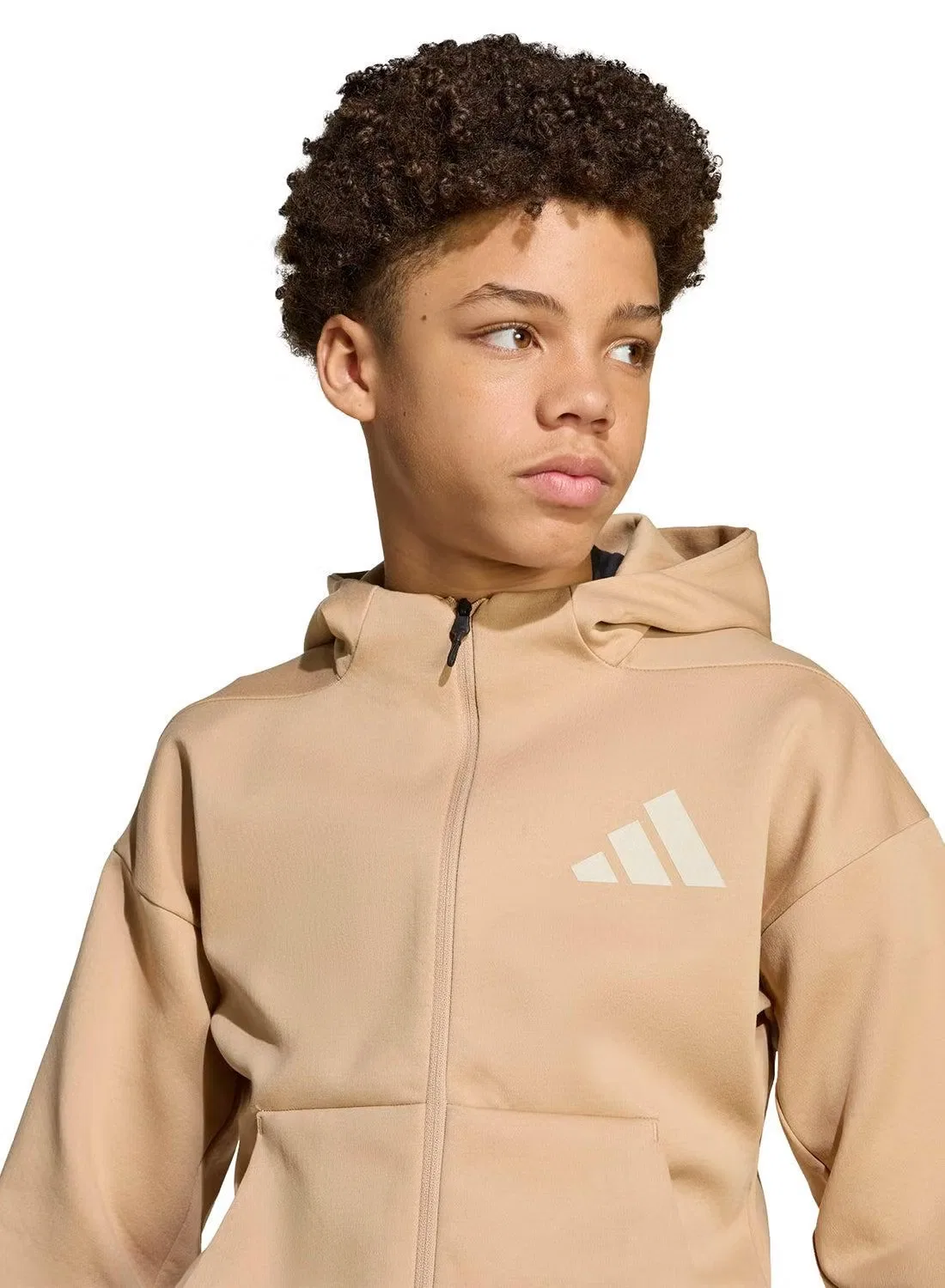 Худи на молнии Z.N.E. Adidas, серый