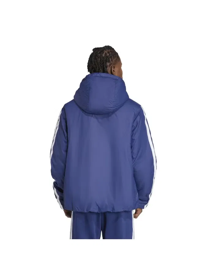Куртка утепленная с капюшоном Essentials Climawarm 3-Stripes Adidas, синий — фото 3