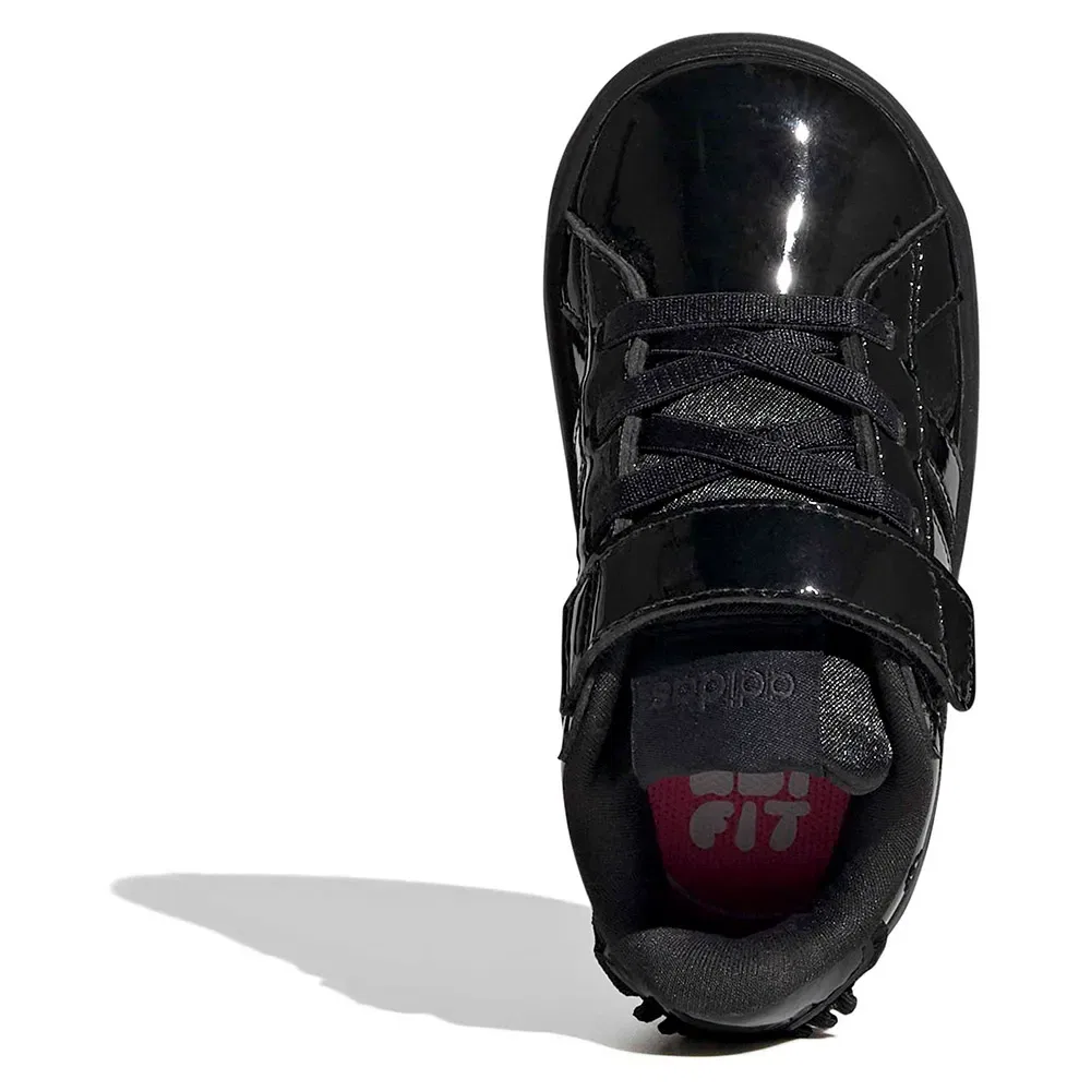 Детские кроссовки для девочек с принтом Grand Court 3.0 Adidas, Black — фото 2