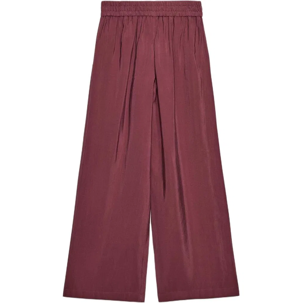 Женские брюки свободного кроя Dark Brick Red ZARA, Темно-кирпичный — фото 3