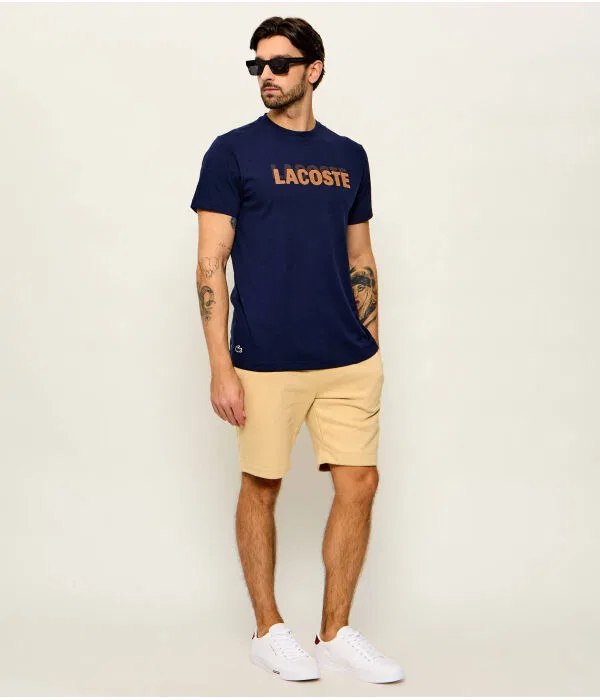 Футболка мужская Lacoste Regular Fit, круглый вырез, Blu Marino — фото 2