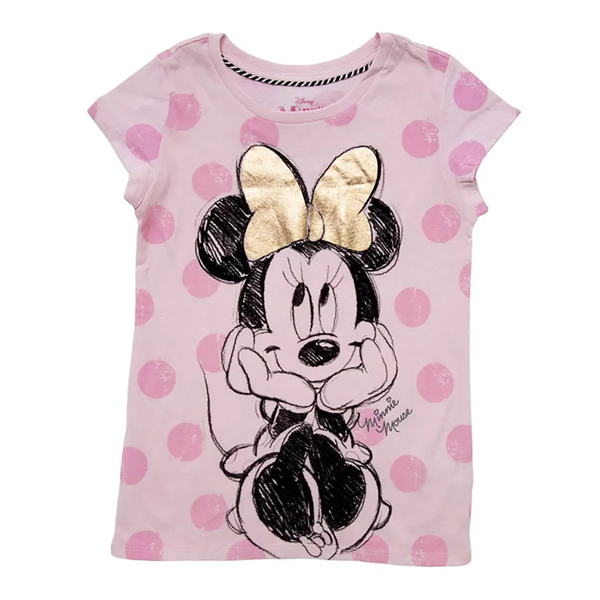 Детское графическое платье с коротким рукавом Minnie Mouse Oh So Sweet Mickey Mouse & Friends, Light Pink
