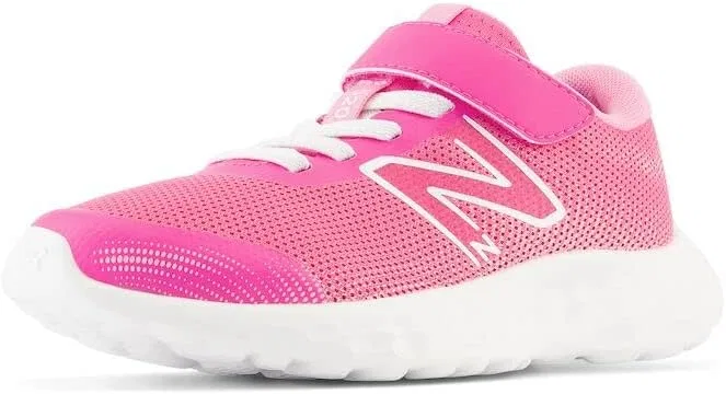 Детские кроссовки для девочек с банджи-шнуровкой New Balance, Hi-Pink/White/Signal Pink
