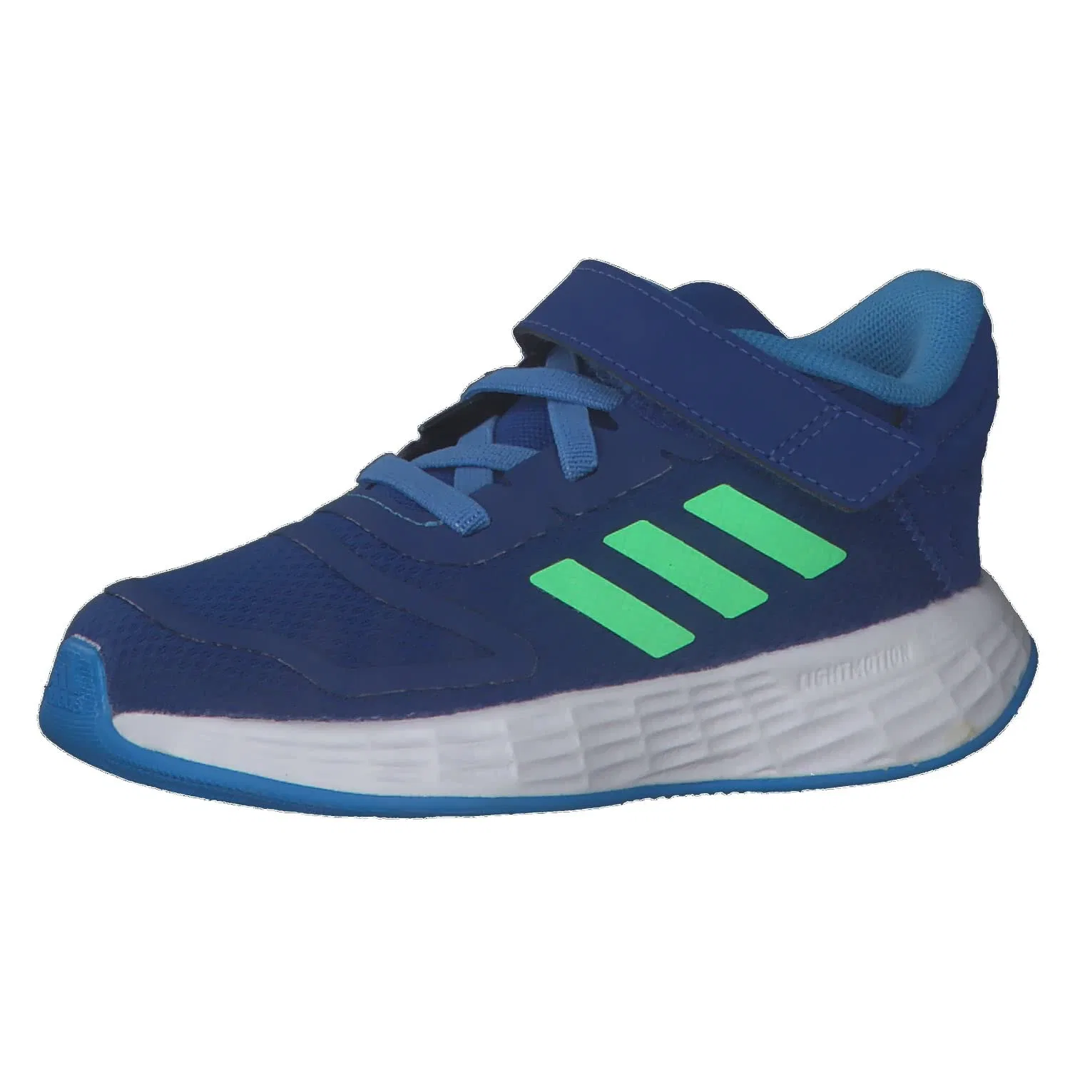 Детские кроссовки для мальчиков с шнуровкой Duramo 10 El I Adidas, Royal Blue Beam Green Pulse Blue