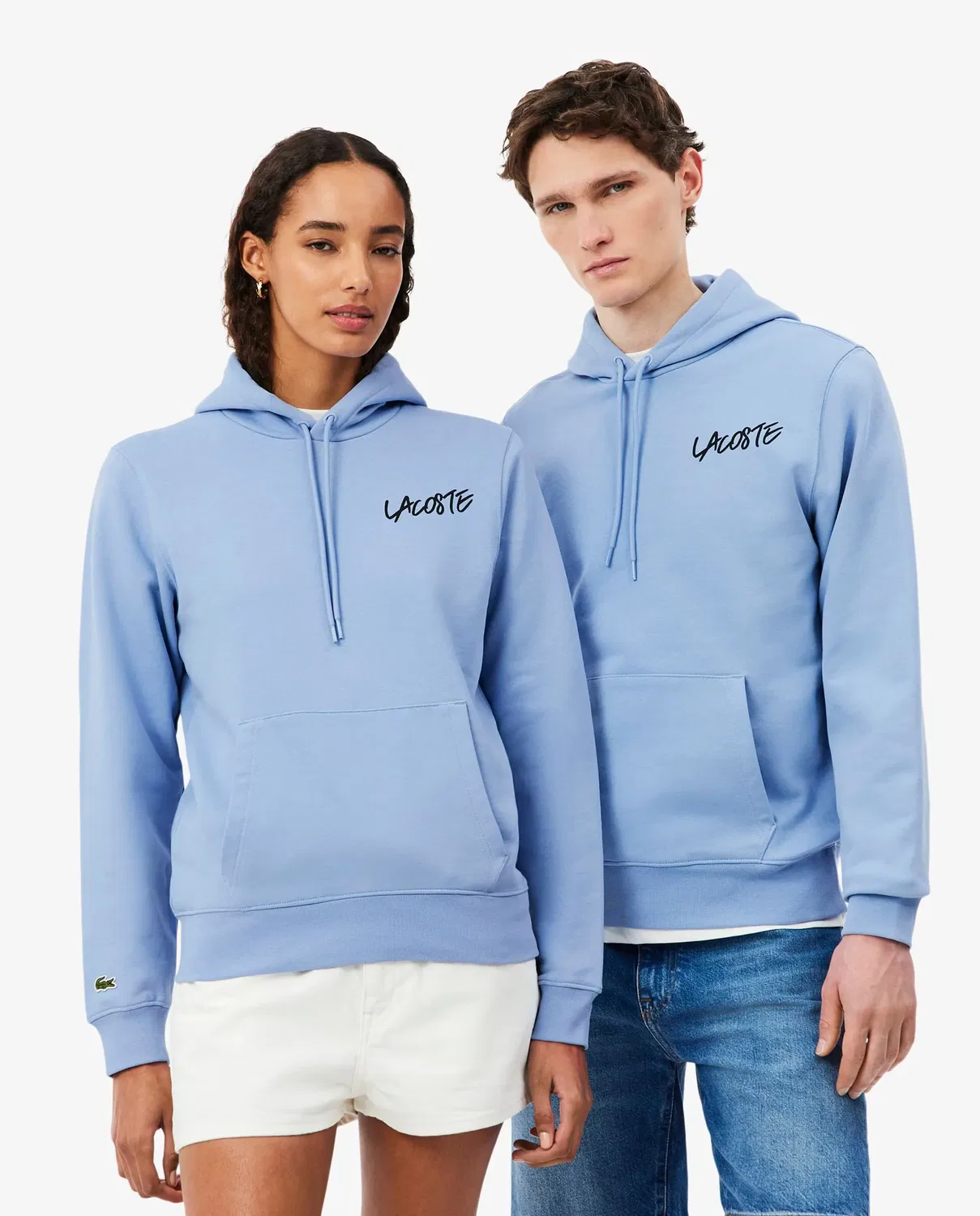 Мужская худи с капюшоном хлопковая Lacoste, Azul Claro