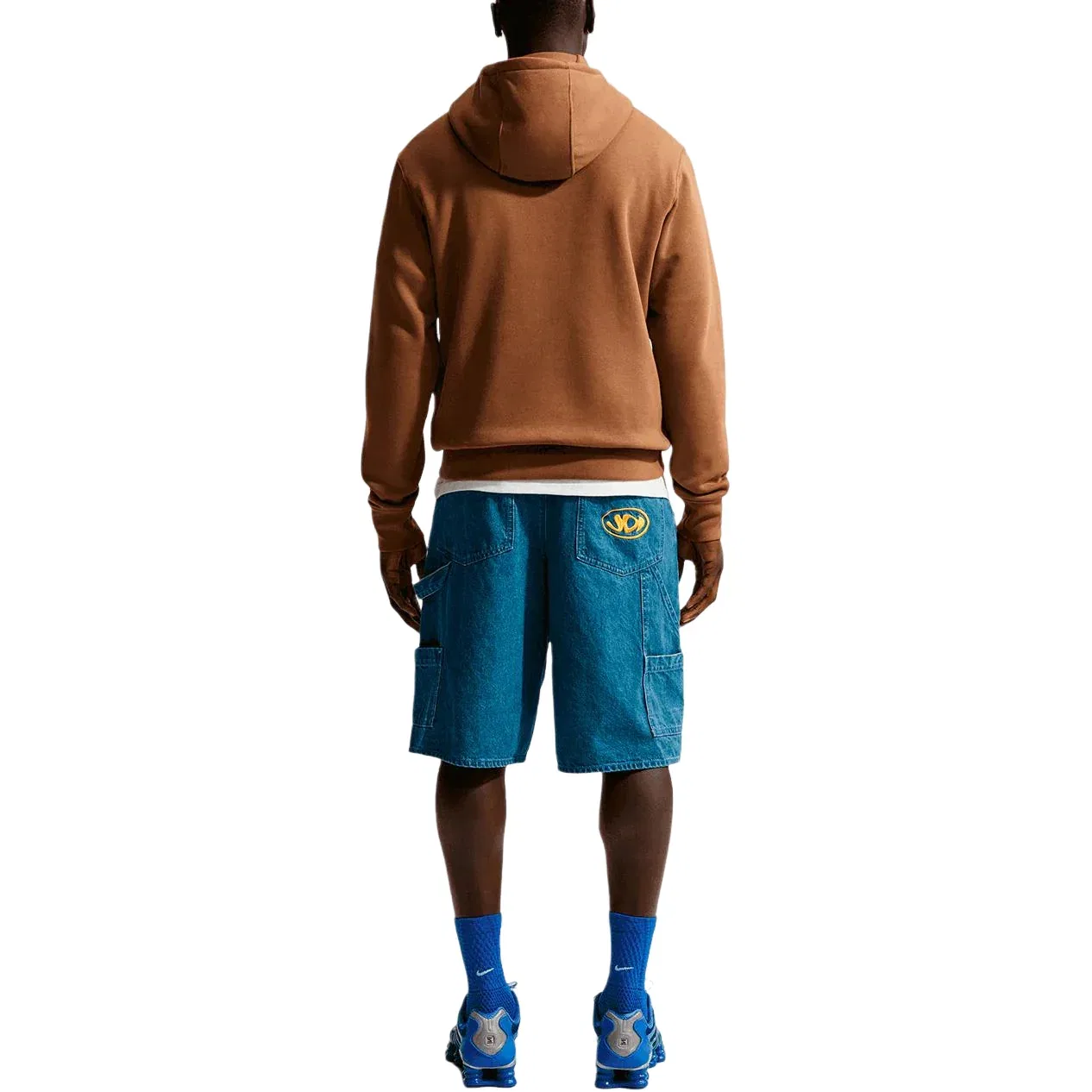 Мужское худи Club Fleece Hoodie 'Ale Brown White' Nike, Ale Brown/White — фото 3