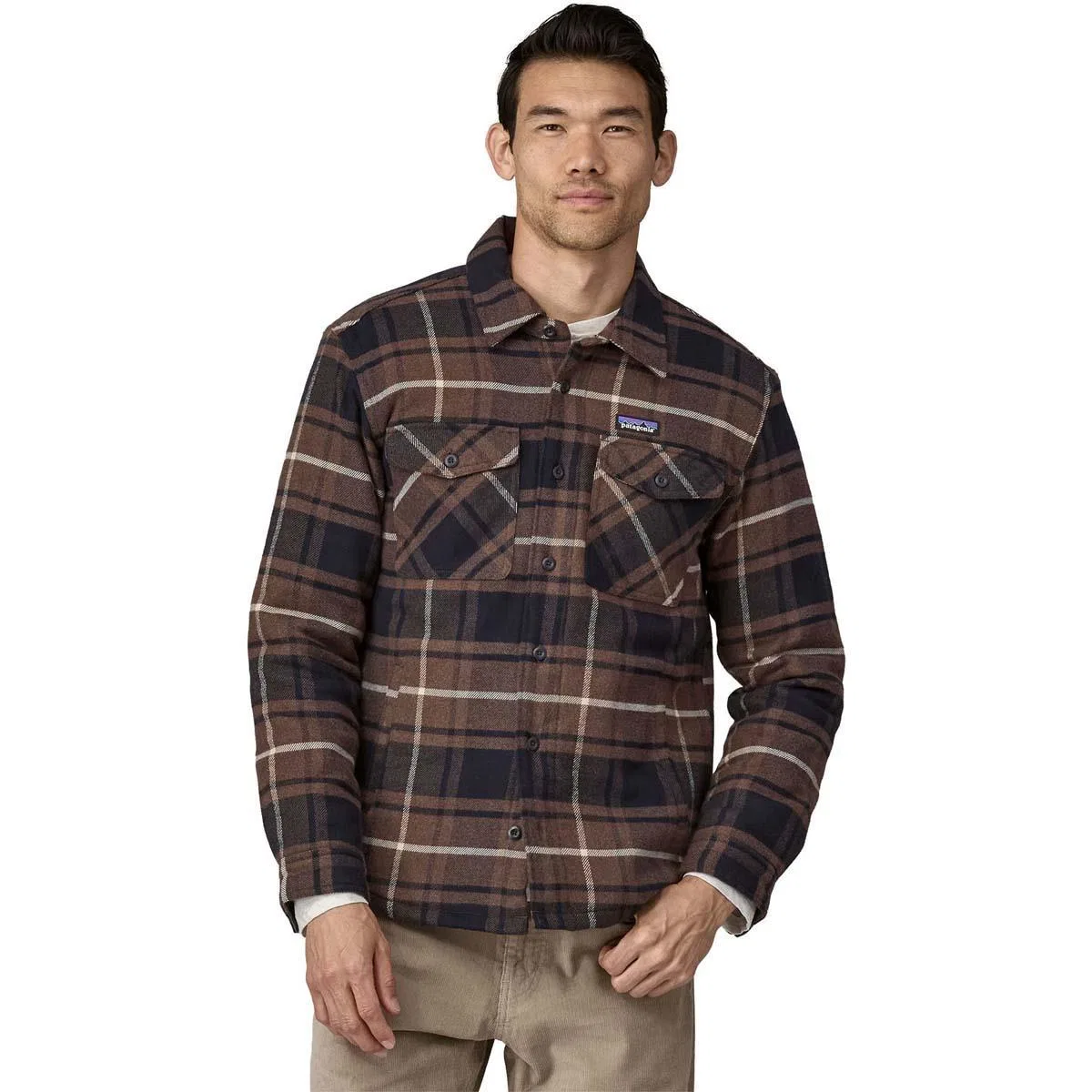 Утепленная фланелевая рубашка с длинным рукавом Fjord Flannel Patagonia, Outdoor/Molasses Brown