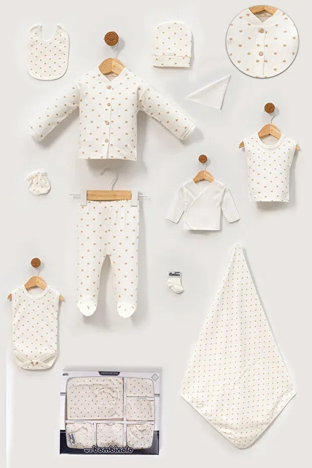 Детский комплект боди с вышивкой Neu Kids, Brown