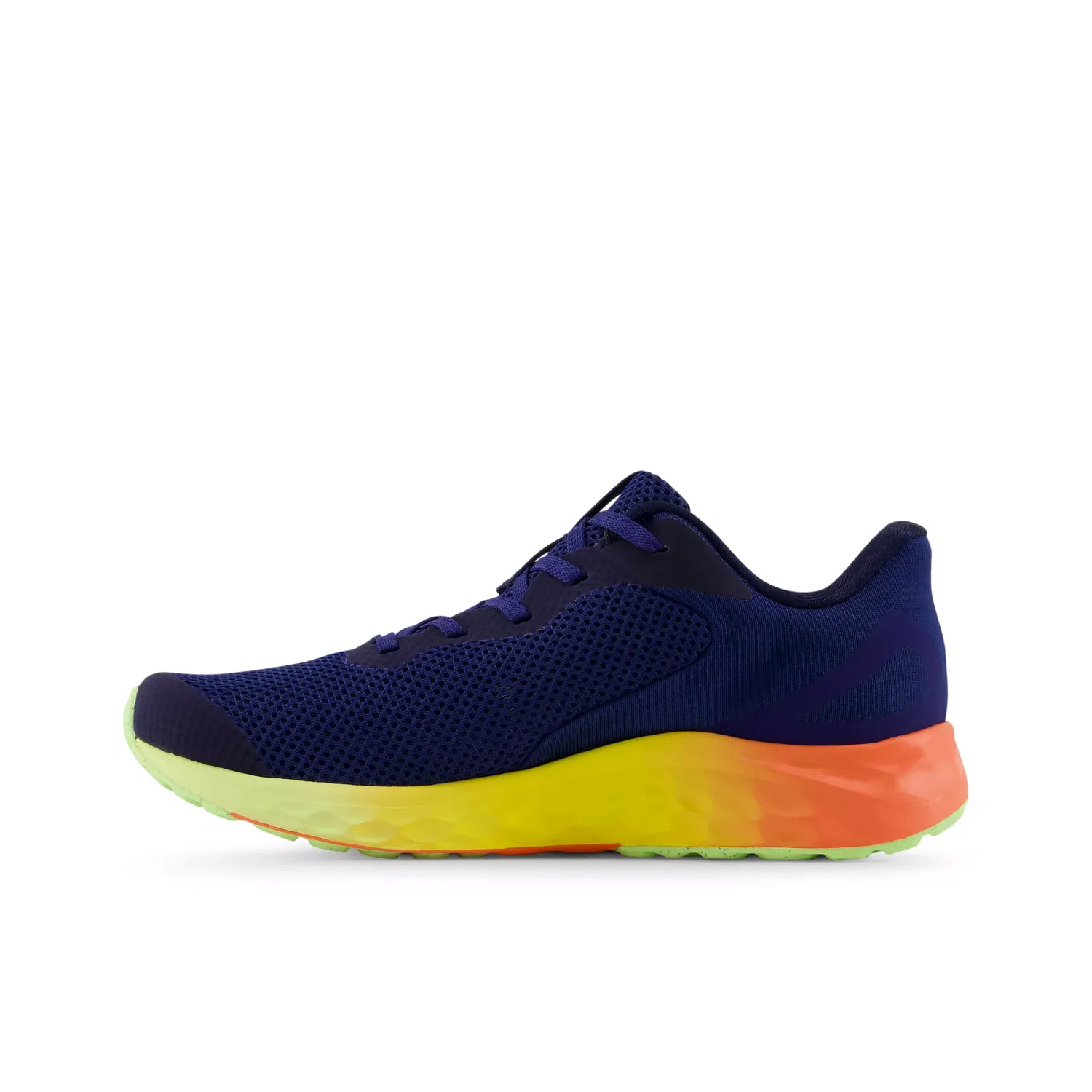 Детские кроссовки для мальчиков с дышащей сеткой Fresh Foam Arishi v4 Lace New Balance, Blue Oyster With Afterglow And Tangerine Heat — фото 3