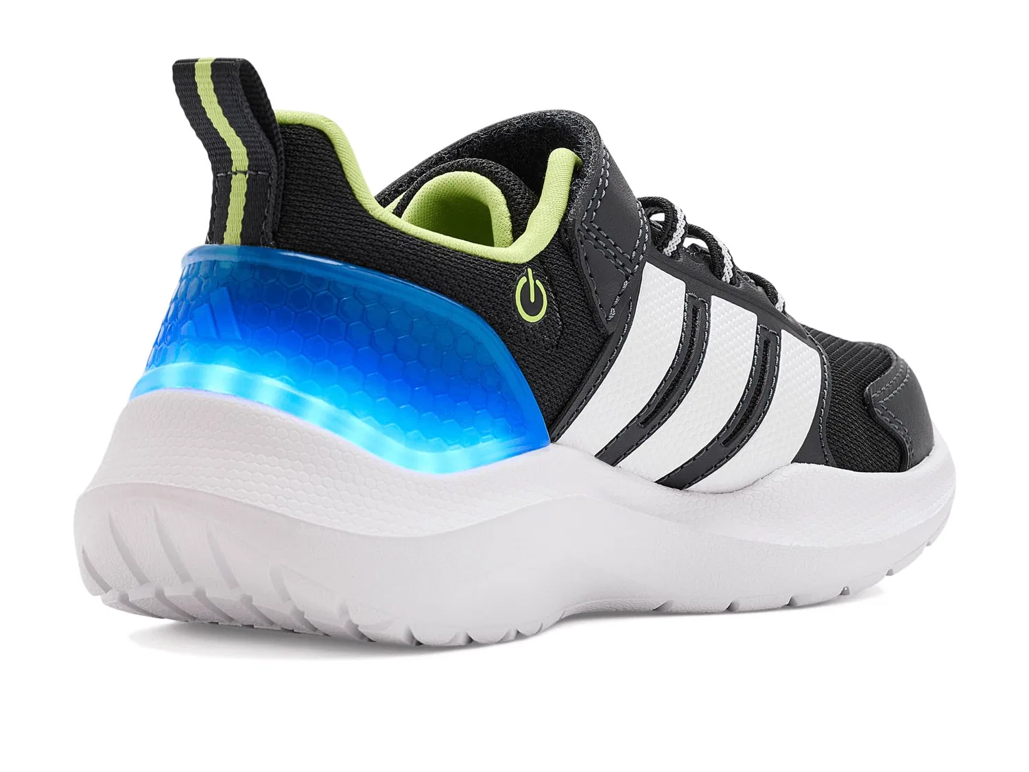 Кроссовки Lightorama Runner (для маленьких детей) Adidas Kids, Black/White/Lucid Ray Blue — фото 4