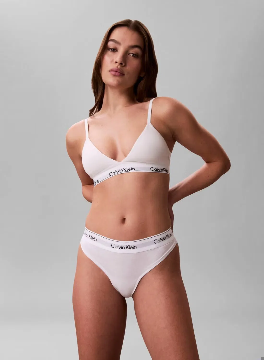 Трусы-стринги с логотипом, комплект из 2 штук, Icon, Calvin Klein, белый — фото 3