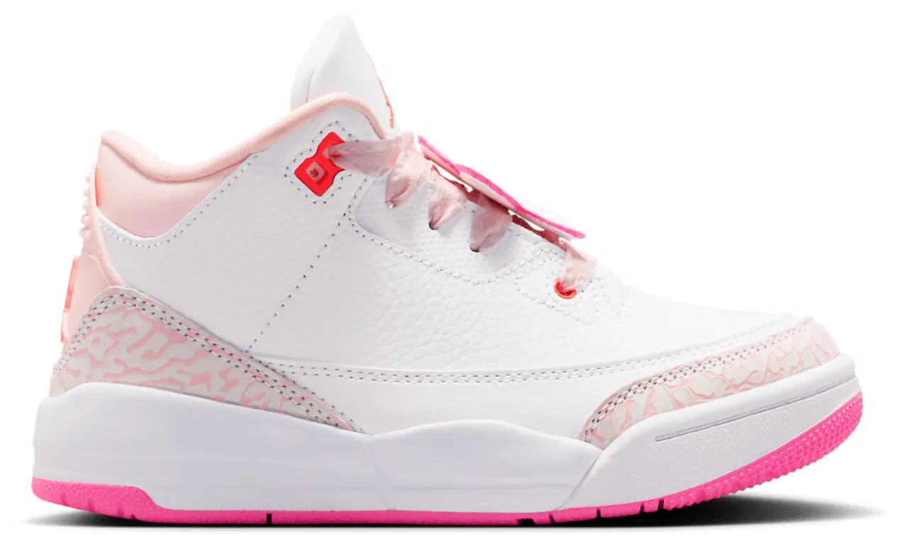 Детские баскетбольные кроссовки Retro 3 Jordan, цвет Pink/Blue/Orange