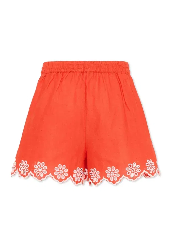 Шорты хлопковые Shorts Stella Mccartney Kids, красный — фото 2