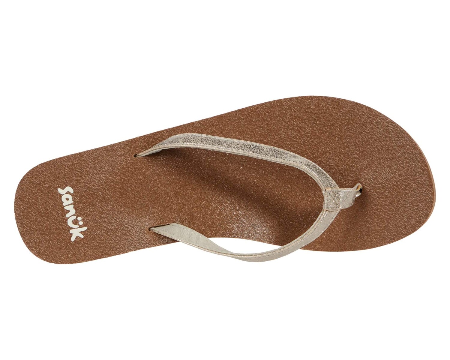 

Сандалии Yoga Joy Shimmer Metallic Sanuk, шампанское
